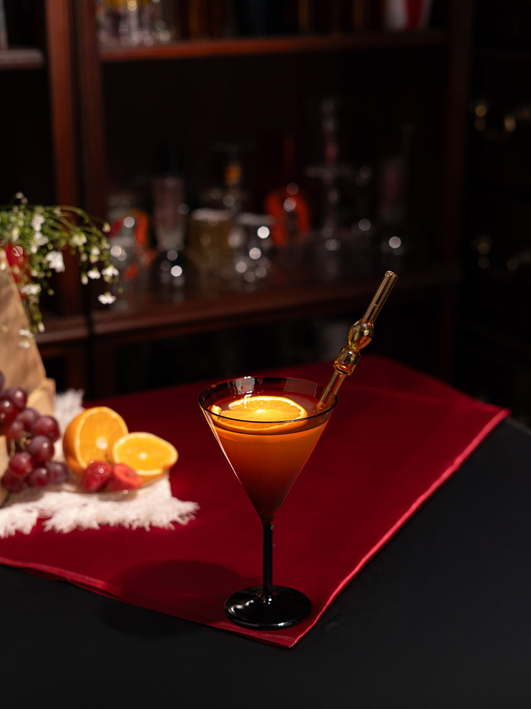 Aurora Flame Martini Glass - Borotechheight : 175 mm diameter: 100 mm ml capacity : 240 ml2AmberBorotech