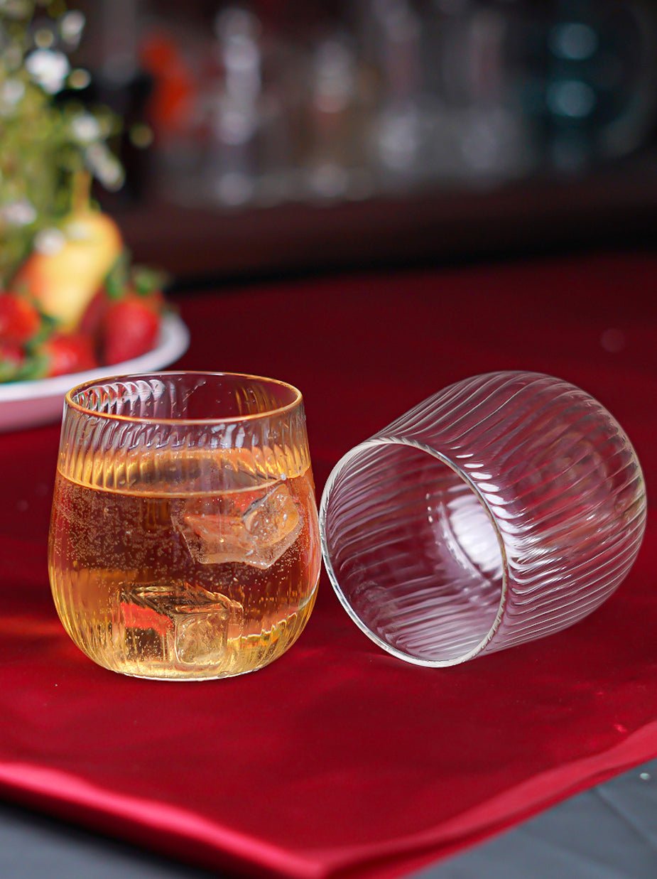 Borosilciate Ribbed Glass Set - Borotechheight : 90 mm diameter: 90 mm ml capacity : 380 ml2TransparentBorotech