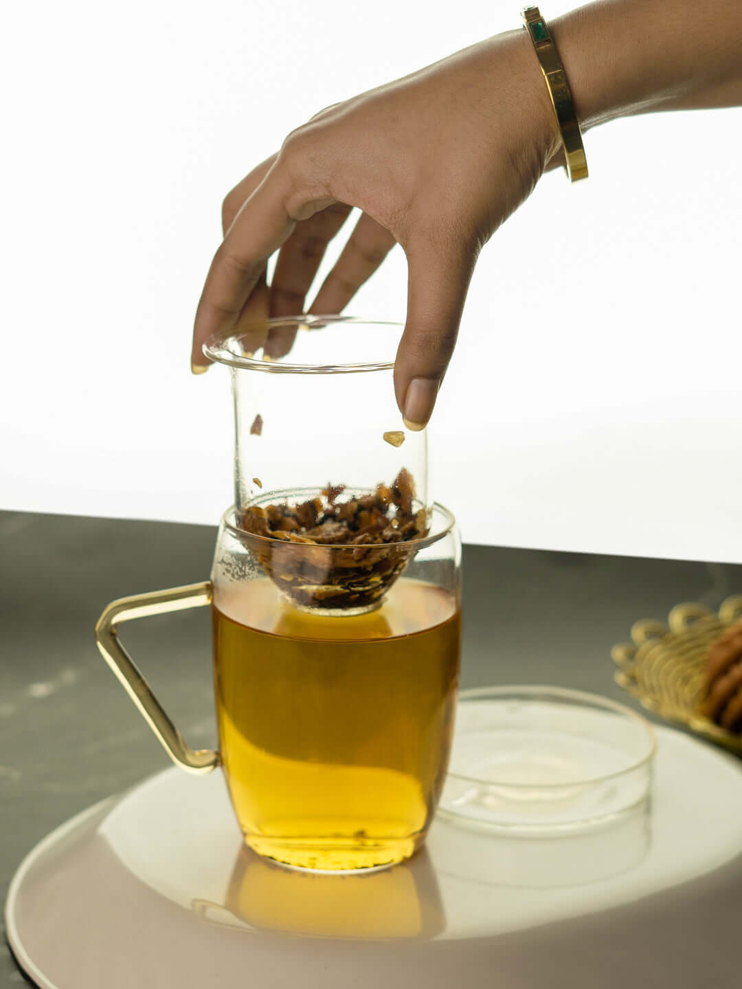 borosilicate Infusion Brew Tea Mug - Borotechheight : 105 mm diameter: 80 mm ml capacity : 350 ml1transparentBorotech