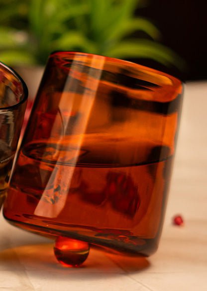 A fine whiskey poured into a Gravity Swing glass, enhancing the tasting experience with its dynamic motion.