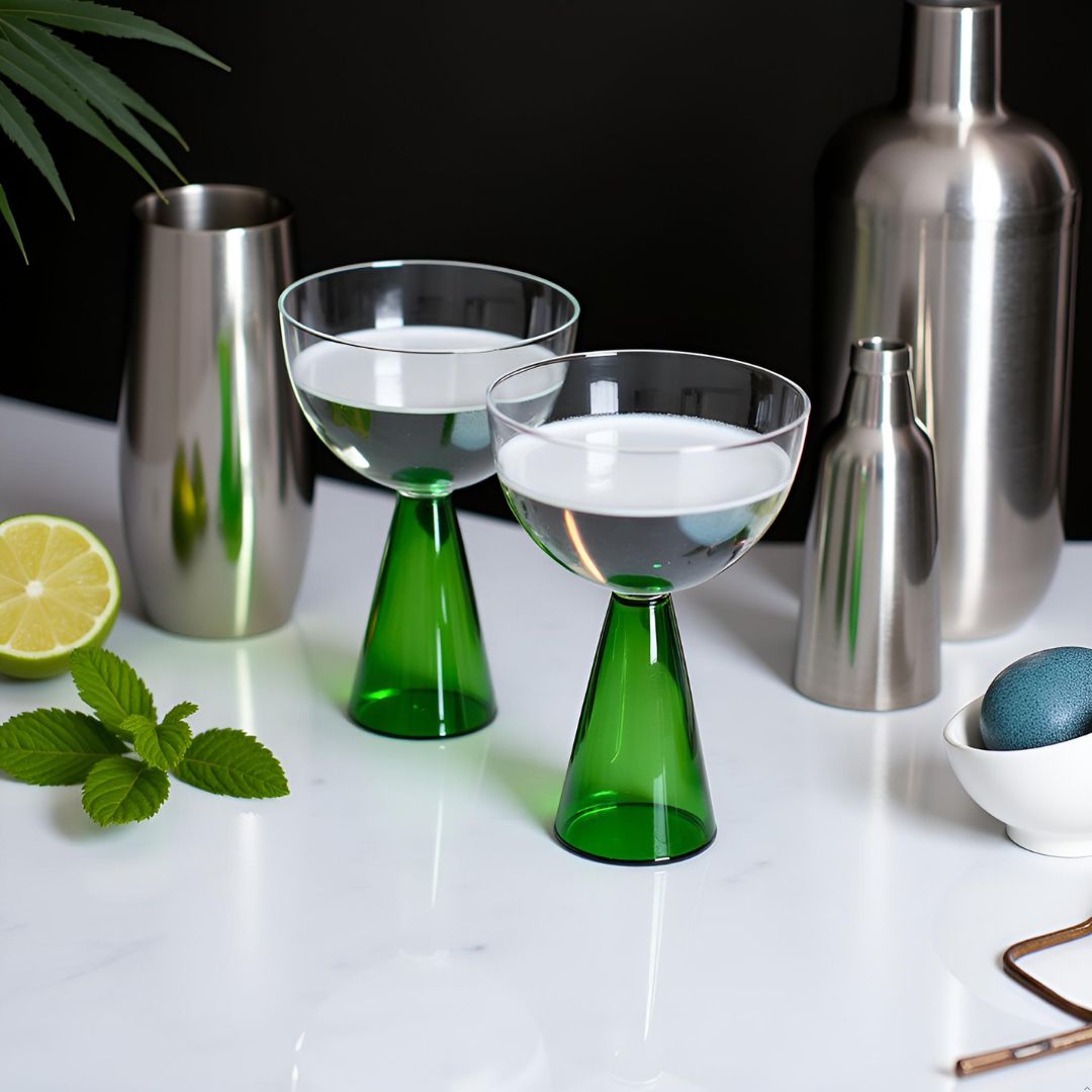 Pyramid Stem Cocktail Glasses - Borotechheight : 135 mm diameter: 97 mm ml capacity : 160 ml2GreenBorotech