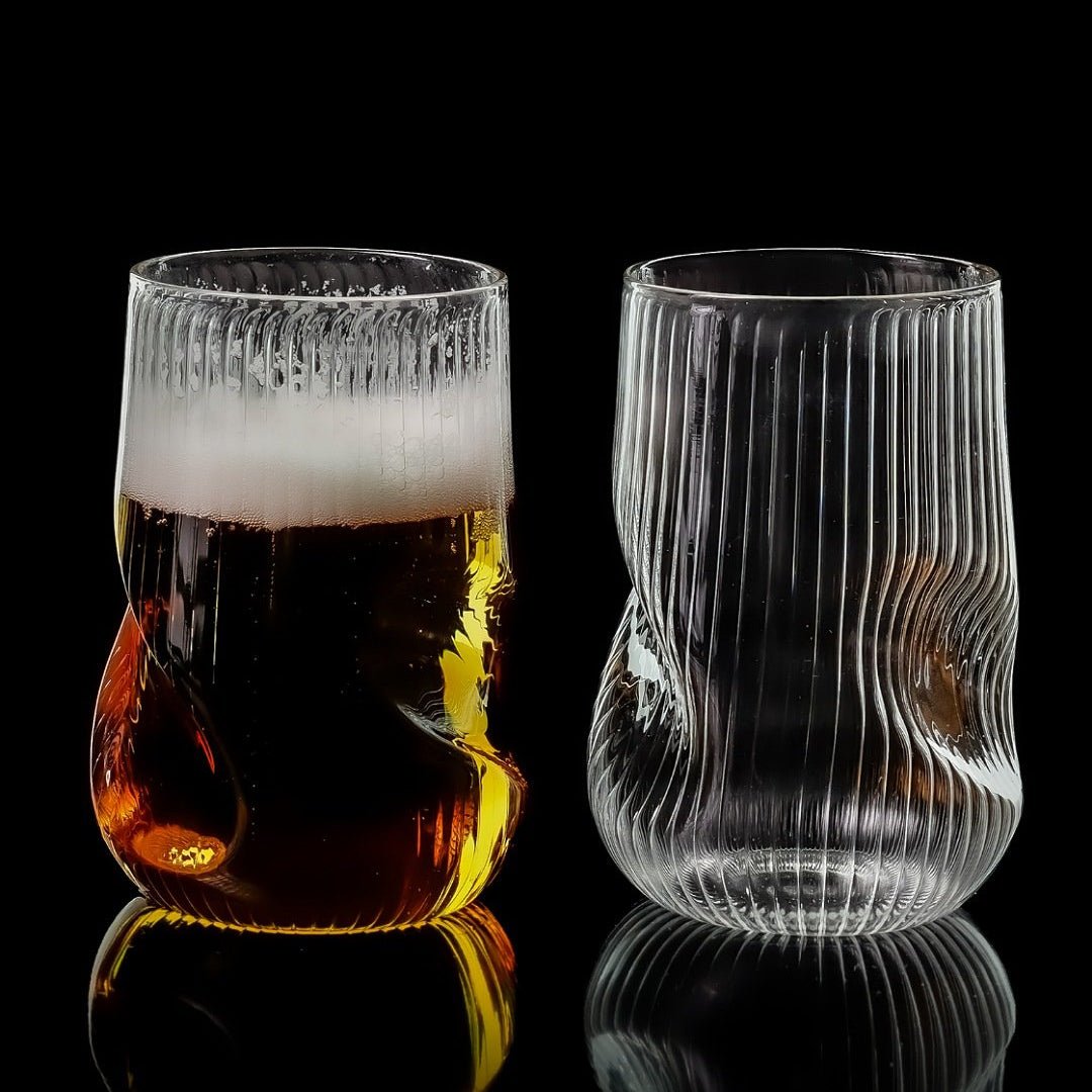Thin Ribbed Curved Borosilicate Glasses - Borotechheight : 120 mm diameter: 83 mm ml capacity : 380 ml6TransparentG19w clear