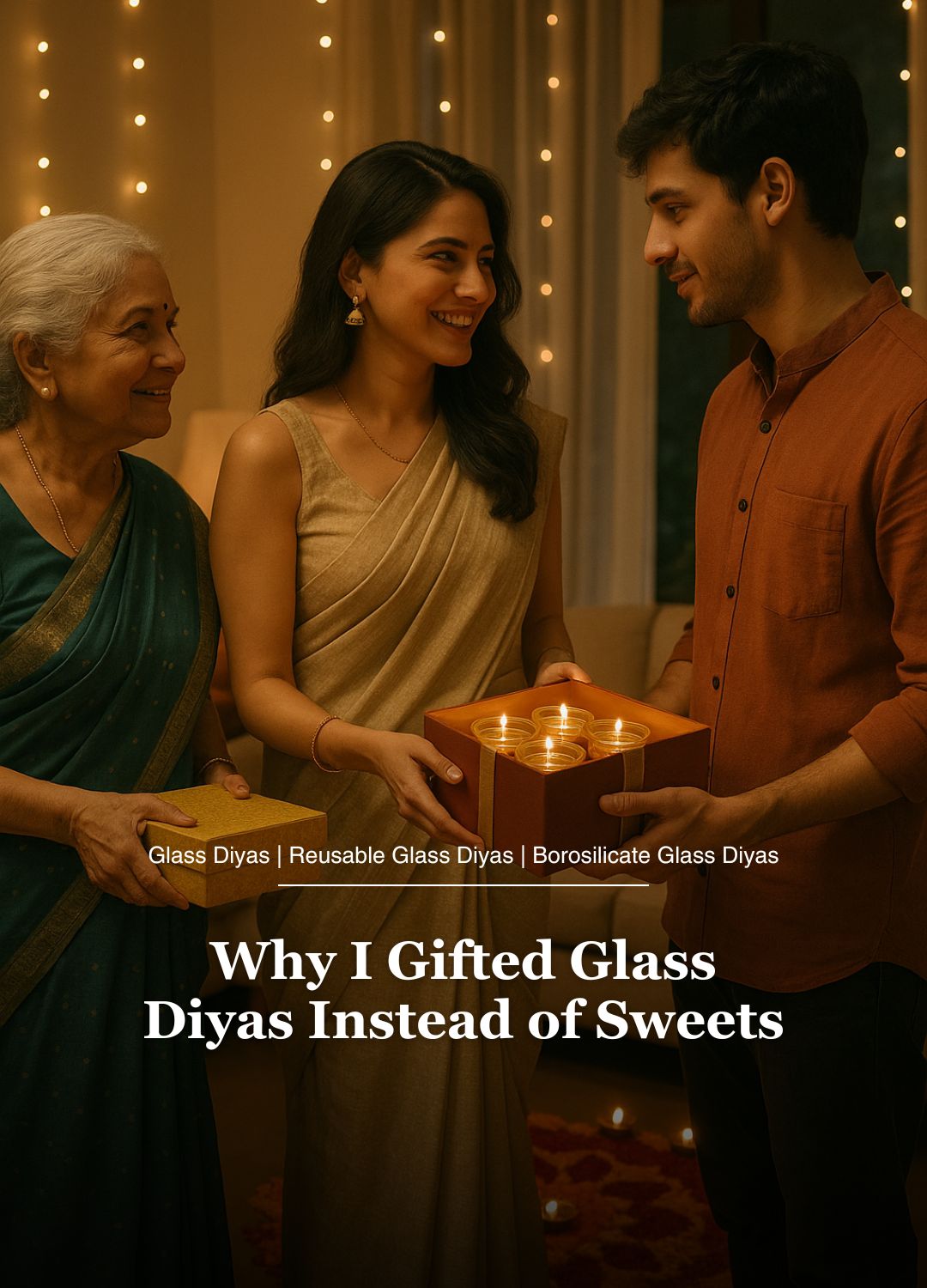 Why I Gifted Glass Diyas Instead of Sweets