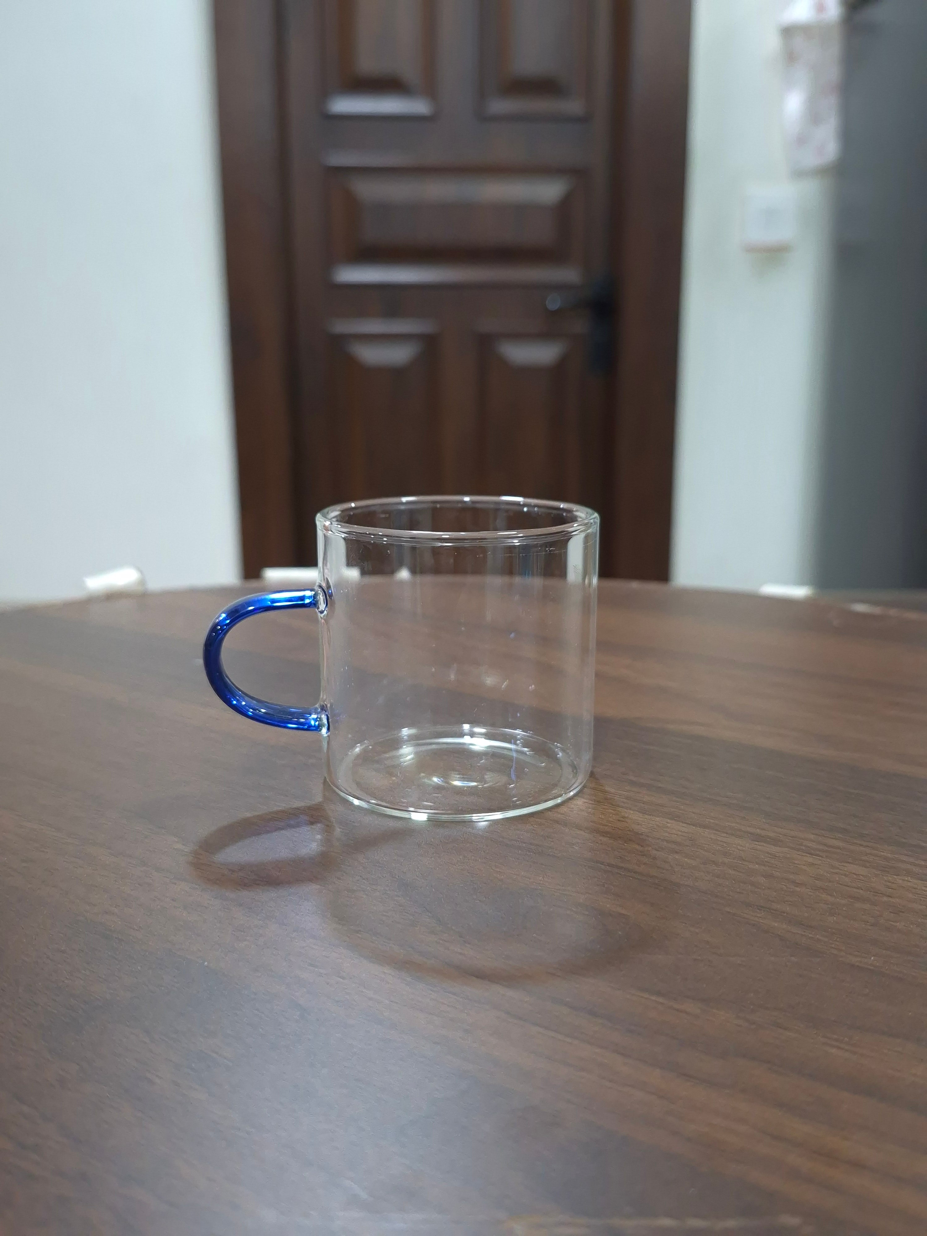 Rainbow Handle Borosilicate Tea Cup Set of 6