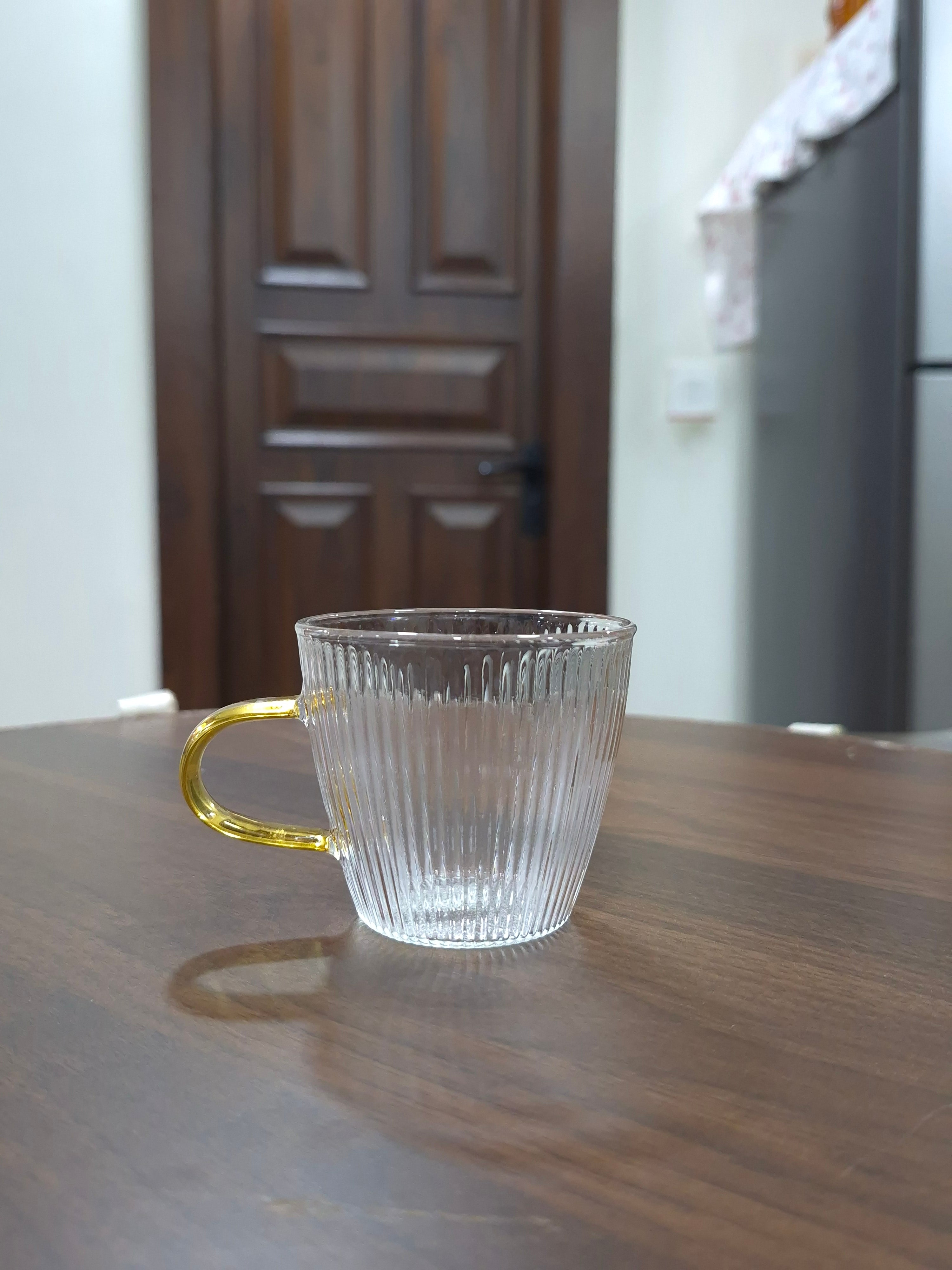 Ripple Flute Borosilicate Tea Glass set of 6