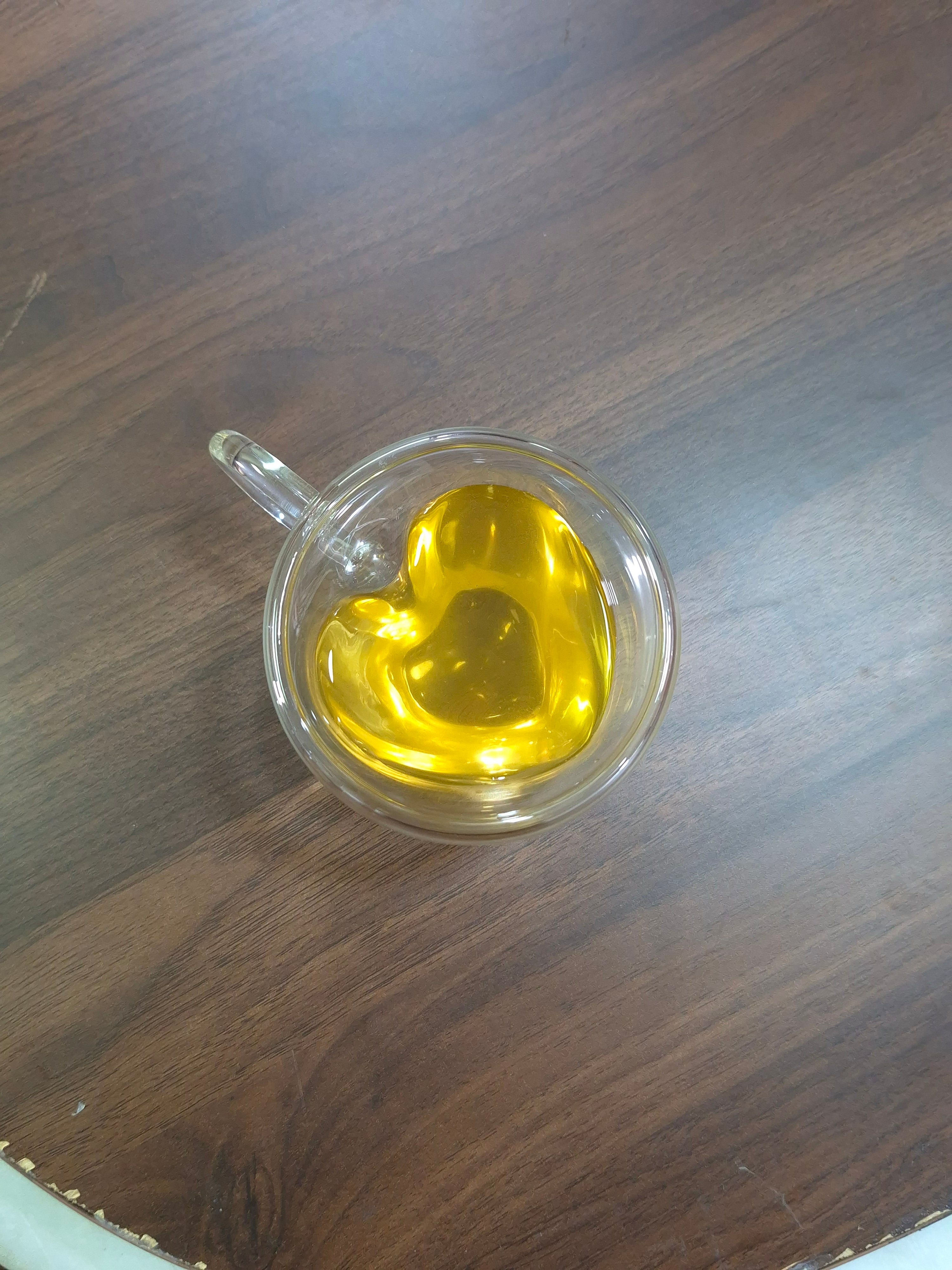 Amore Double-Walled Heart Glass