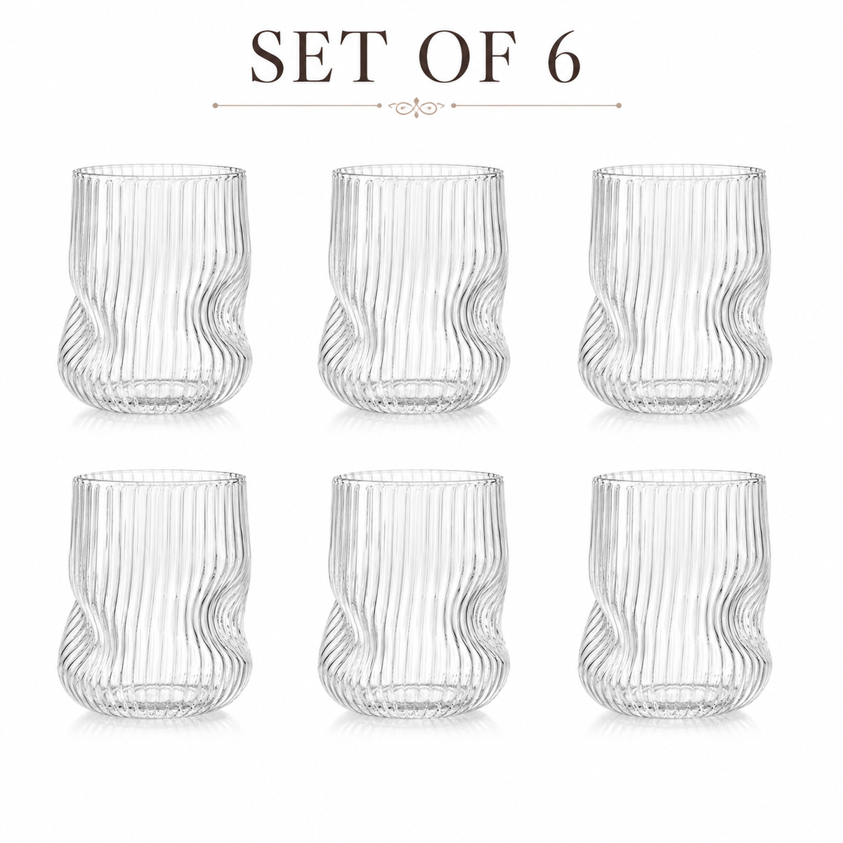 Thin Ribbed Curved Borosilicate Glasses