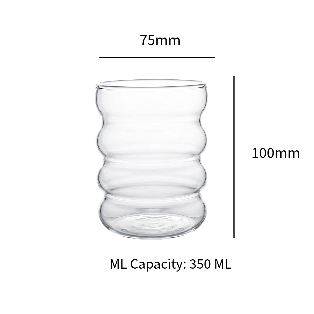 Ripple Wave Borosilicate Glass