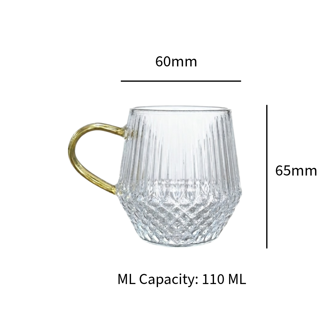 Prism Dome Tea Cup set of 6