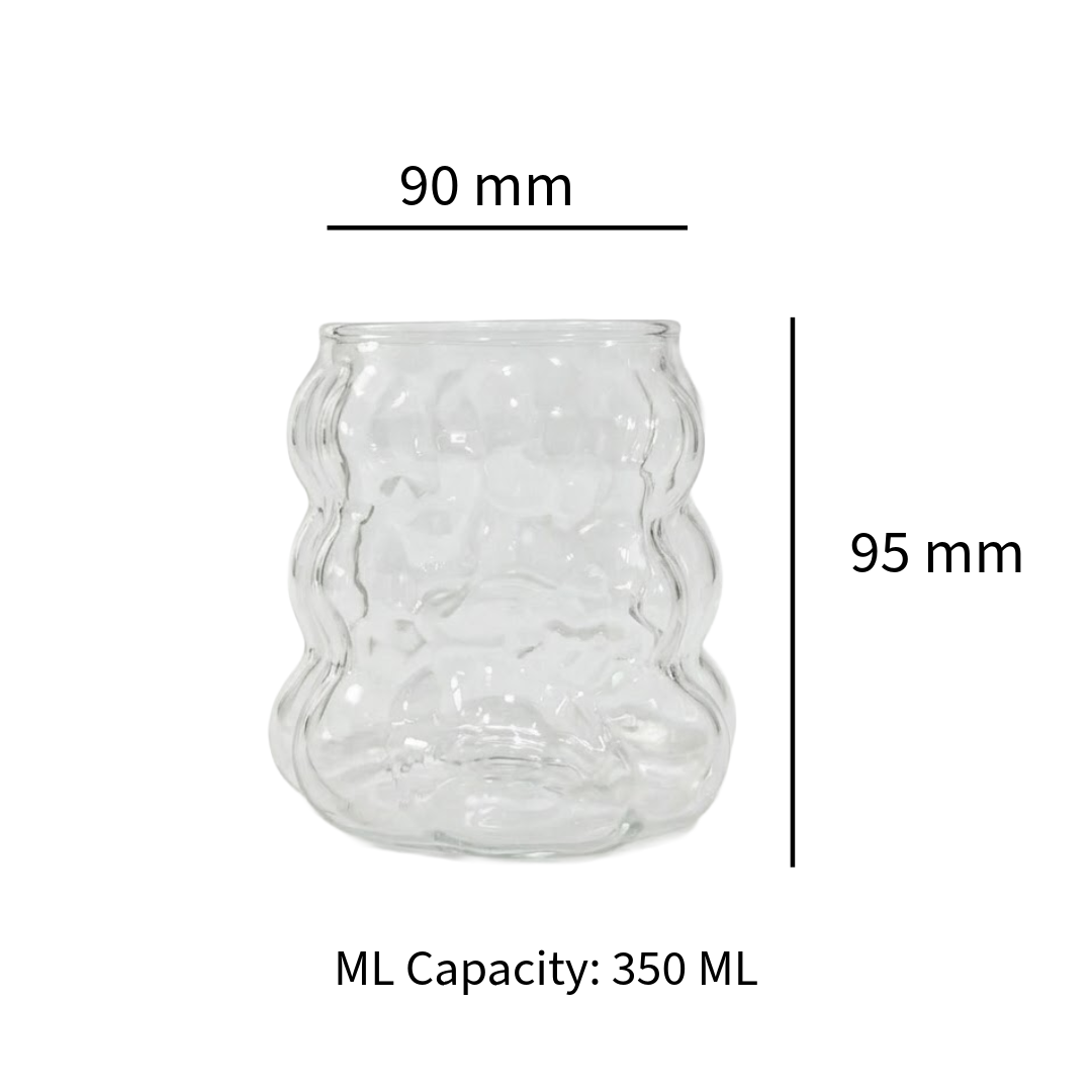 Bubble Textured Borosilicate Glass