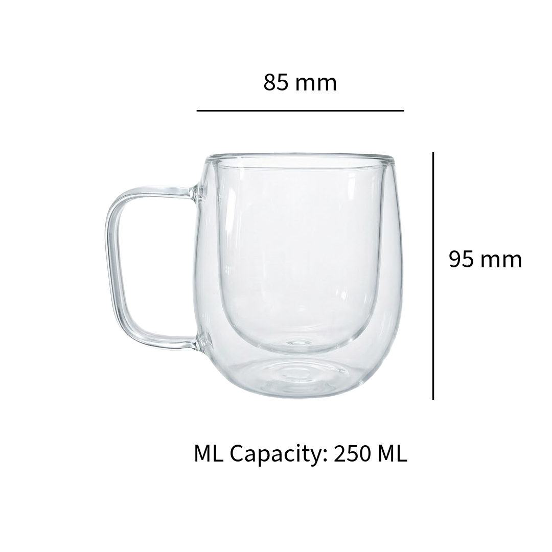 Nova Double-Walled Borosilicate Mugs