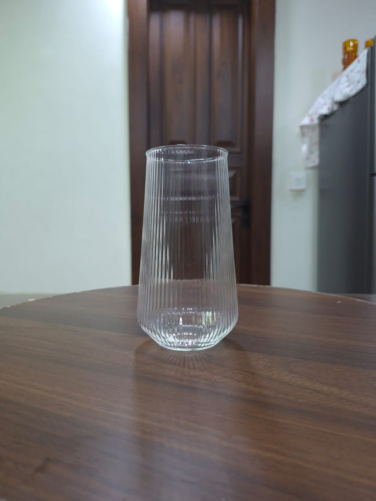Ribbed Fluted Borosilicate Glass Tumbler