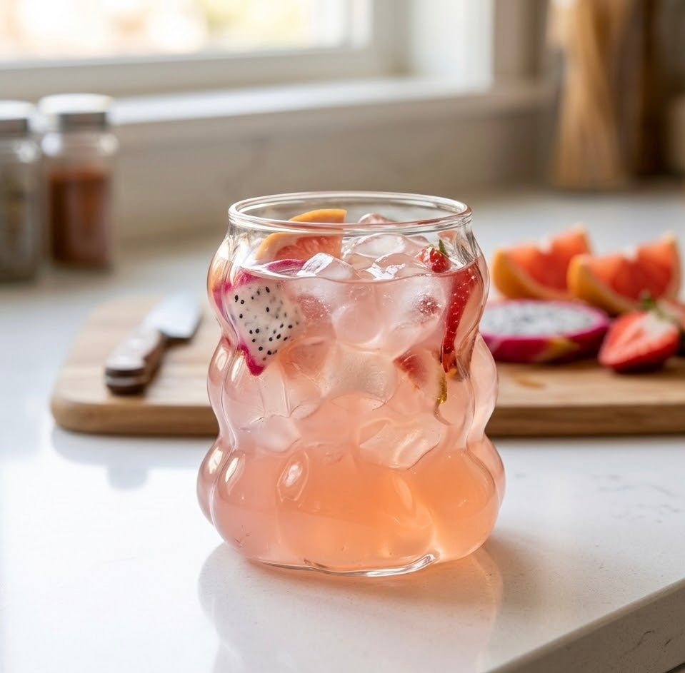 Bubble Textured Borosilicate Glass