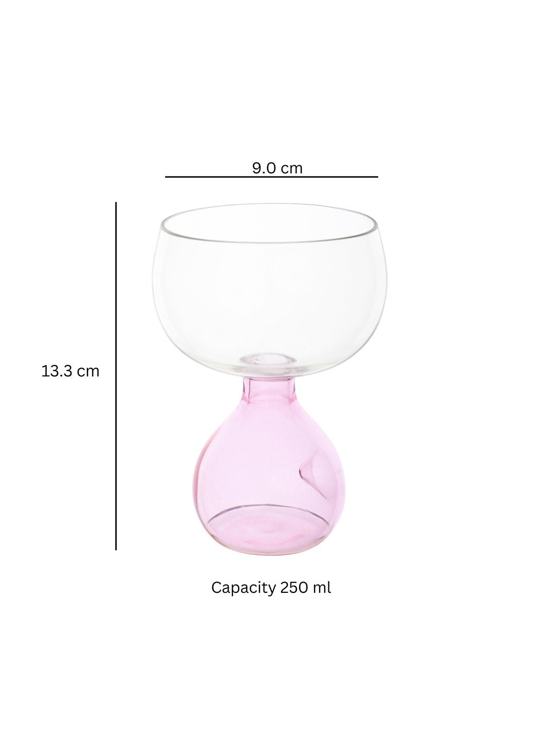 Detailed view of a pink-tinted Blossom Orb coupe, highlighting its unique shape and premium craftsmanship