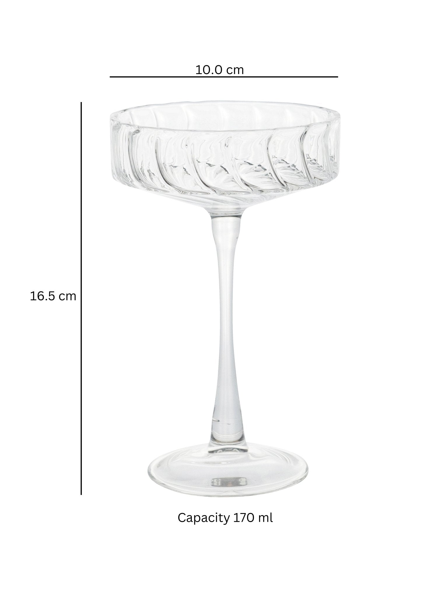 Borosilicate Bloom Coupe - Borotechheight : 165 mm diameter: 100 mm ml capacity : 170 ml2TransparentBorotech