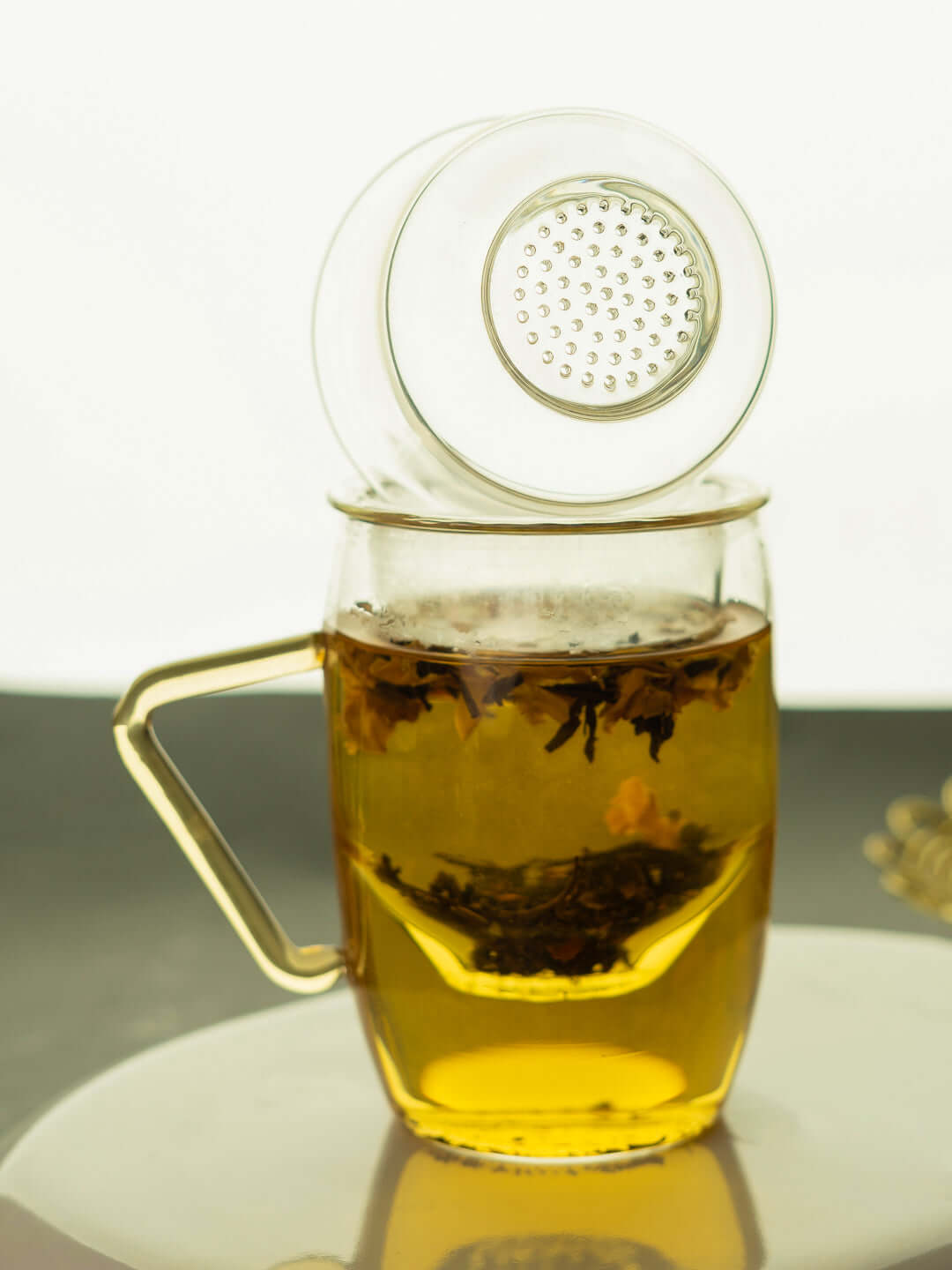 borosilicate Infusion Brew Tea Mug - Borotechheight : 105 mm diameter: 80 mm ml capacity : 350 ml1transparentBorotech