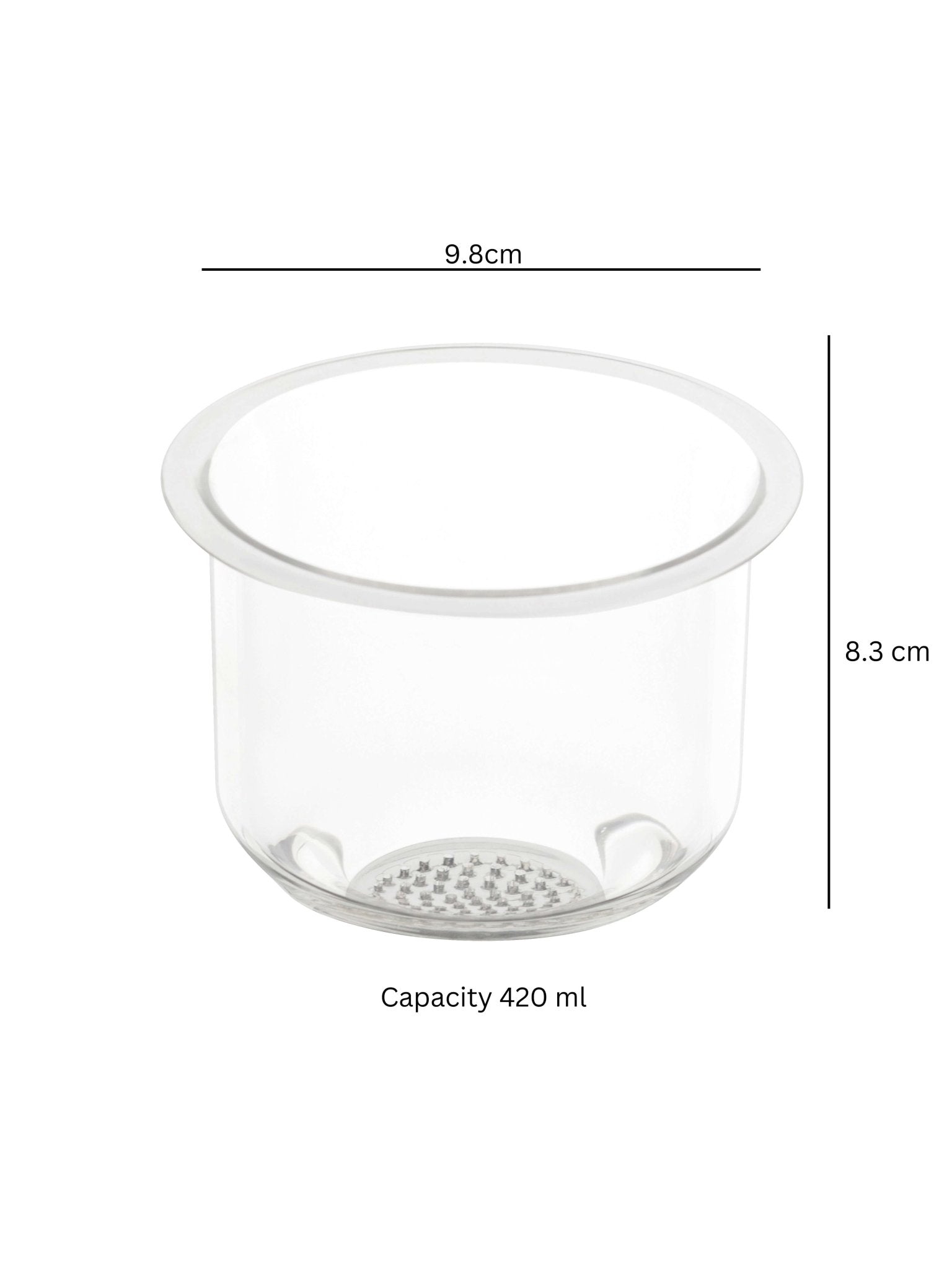 borosilicate Infusion Brew Tea Mug - Borotechheight : 105 mm diameter: 80 mm ml capacity : 350 ml1transparentBorotech