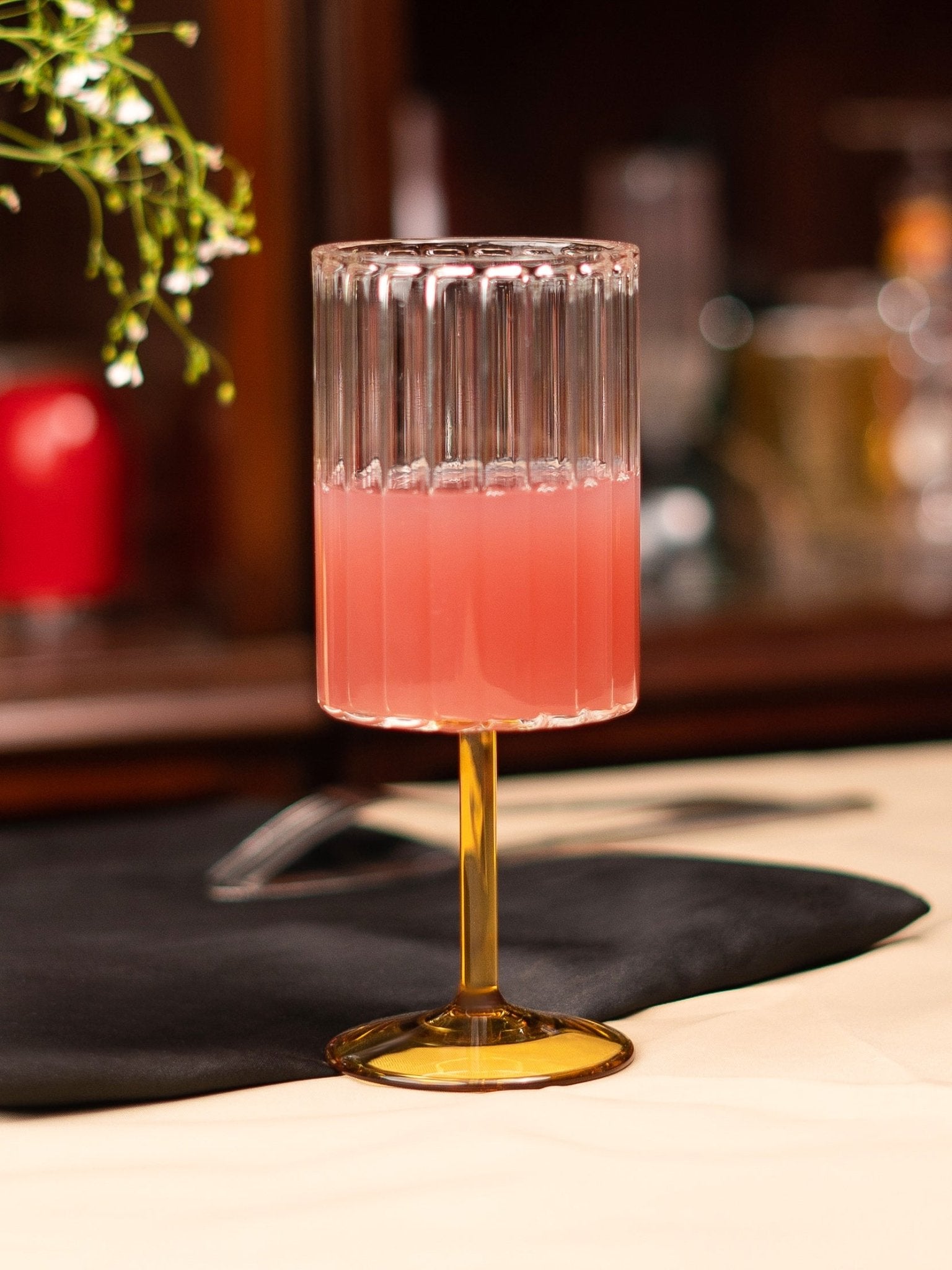 Borosilicate Vintage Bloom Goblet - Borotechheight : 180 mm diameter: 70 mm ml capacity : 280 ml4yellowBorotech