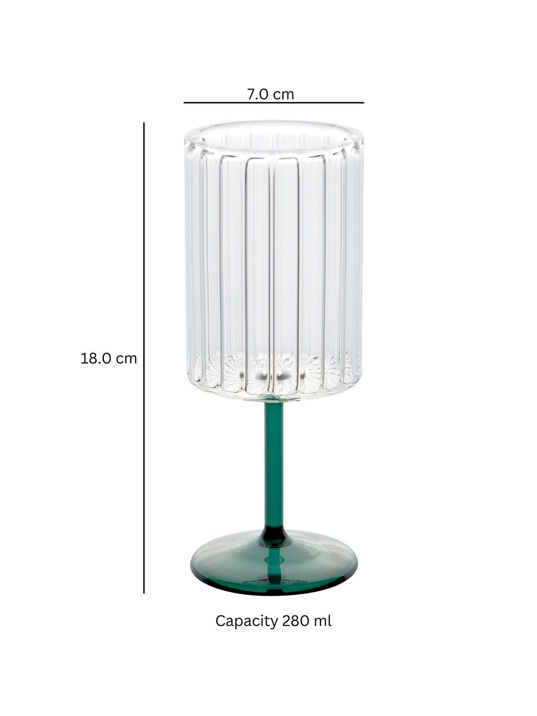 Borosilicate Vintage Bloom Goblet - Borotechheight : 180 mm diameter: 70 mm ml capacity : 280 ml4GreenG - 182B greenBorotech