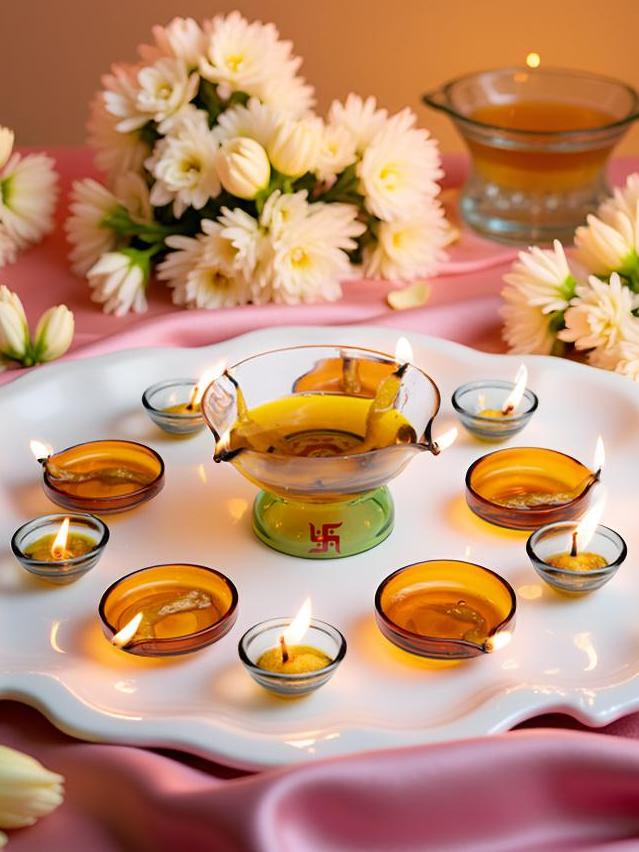 Borotech Akhand Diya Set – 11 Pc Reusable Lamps for Puja & Decor - BorotechGD - AKHAND - 11PCBorotech