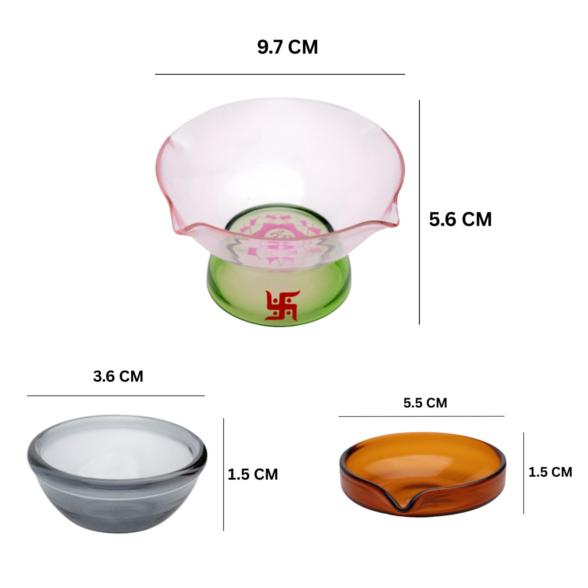 Borotech Akhand Diya Set – 11 Pc Reusable Lamps for Puja & Decor - BorotechGD - AKHAND - 11PCBorotech