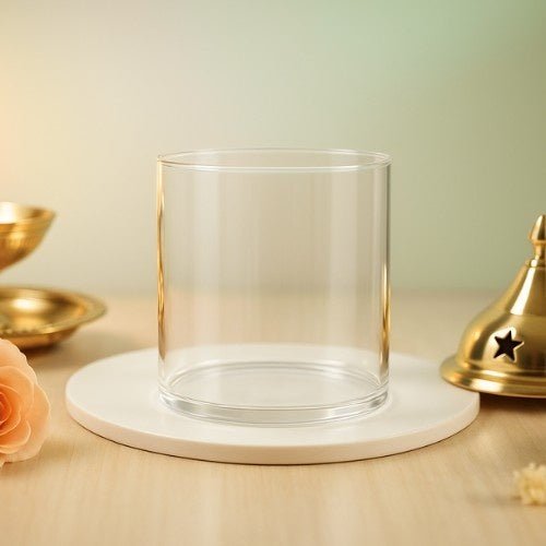 Borotech Heat - Resistant Glass Diya Cover – Glass Dome for Puja, Mandir & Festive Decor - BorotechBorotech