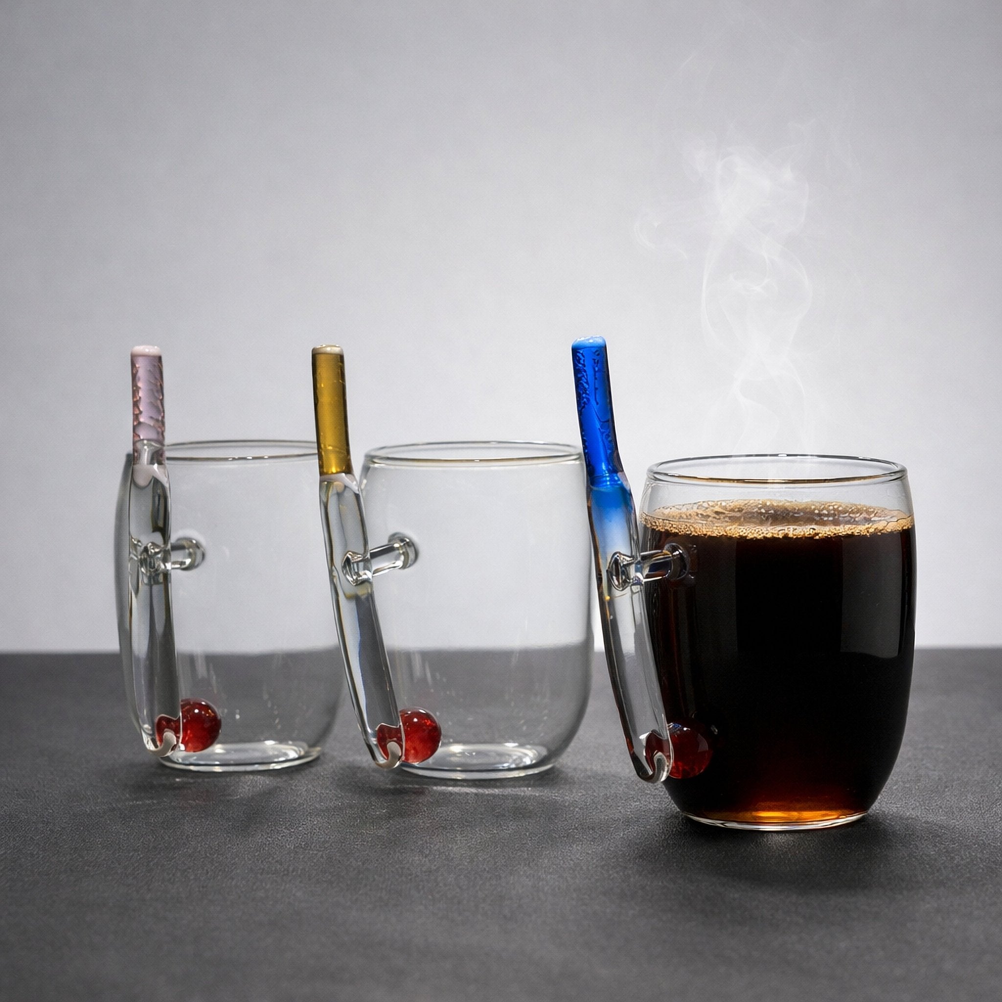 Cricket Theme Glass Coffee & Tea Mug with Bat Ball Wicket Handle, Handmade 100% Borosilicate Glass, Unique Gift for Cricket Enthusiasts - BorotechPinkcoffee mugsBorotechcoffee mugs