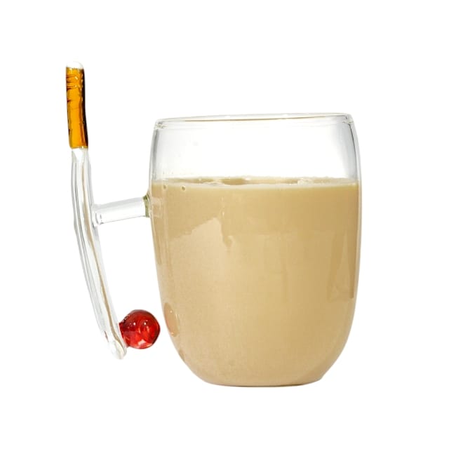 Cricket Theme Glass Coffee & Tea Mug with Bat Ball Wicket Handle, Handmade 100% Borosilicate Glass, Unique Gift for Cricket Enthusiasts - BorotechBluecoffee mugsBorotechcoffee mugs