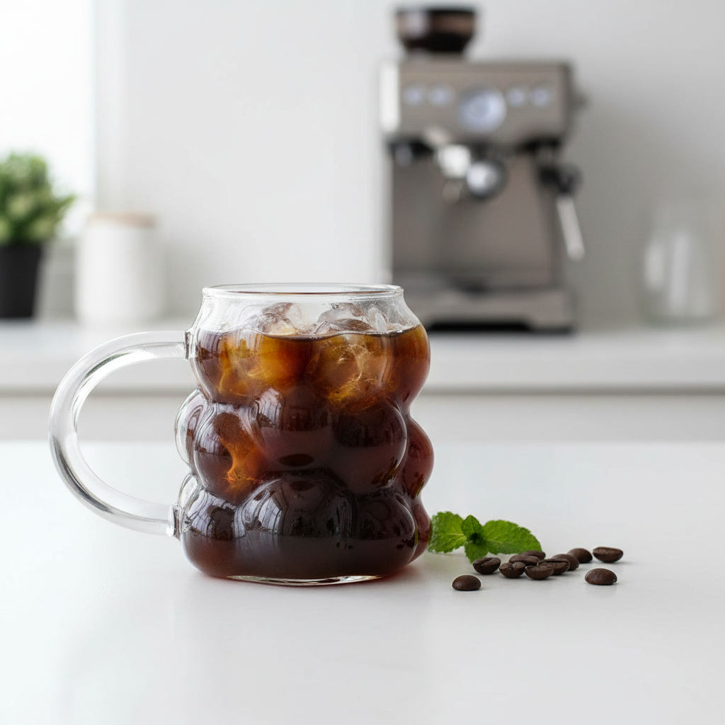 Bubble Textured Borosilicate Glass Mug