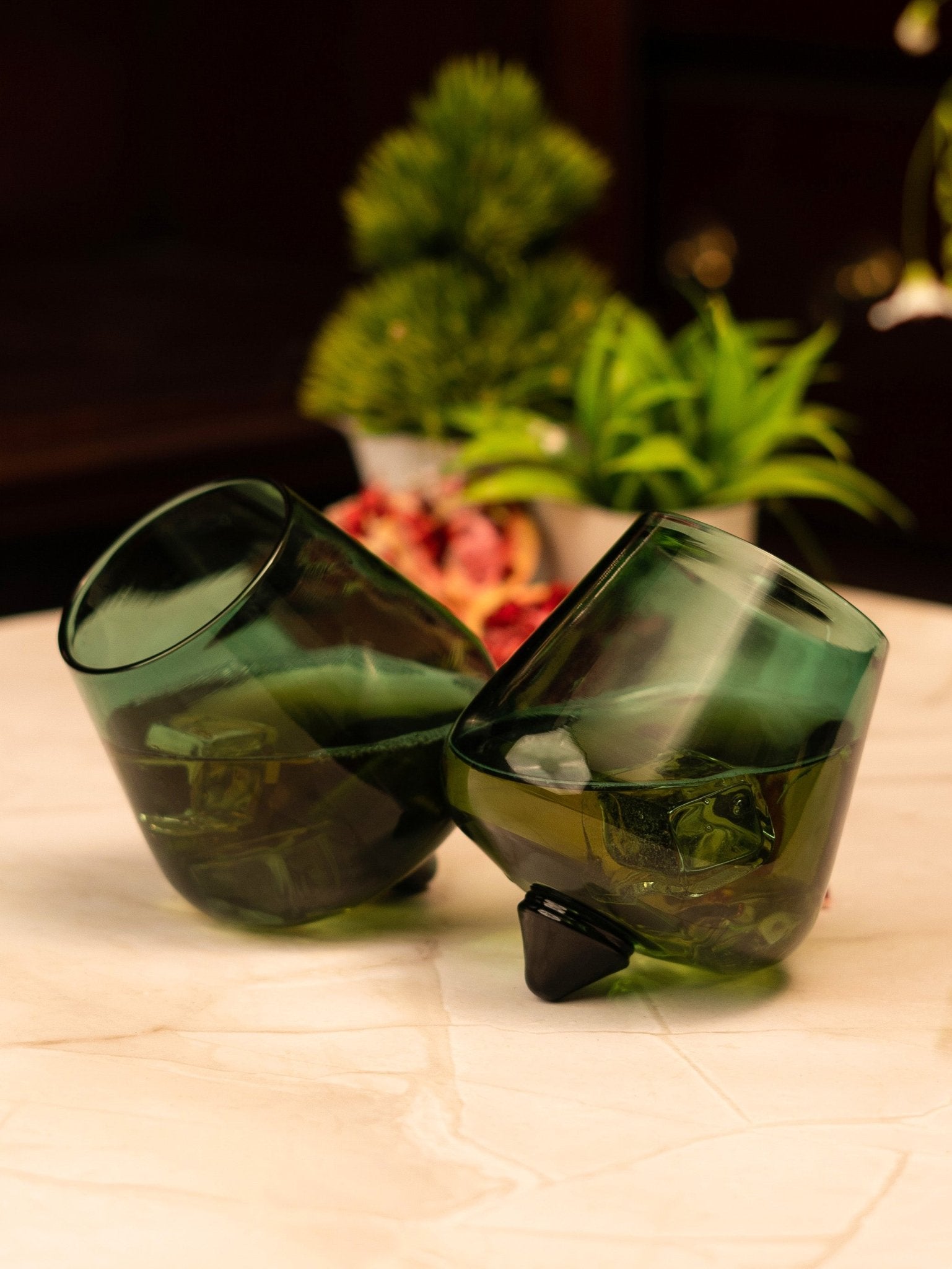 Orbit Spinner Glass smokey Smokey Grey - Borotechheight : 115 mm diameter: 93mm ml capacity : 210 ml6Sea green