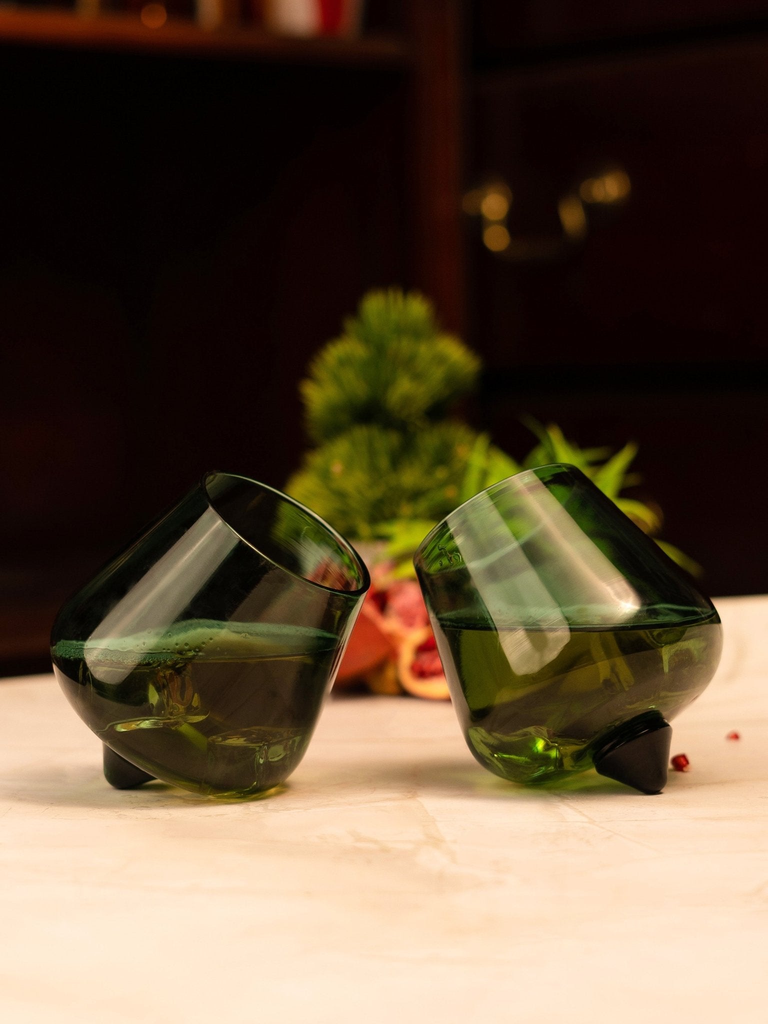 Orbit Spinner Glass smokey Smokey Grey - Borotechheight : 115 mm diameter: 93mm ml capacity : 210 ml6Sea green