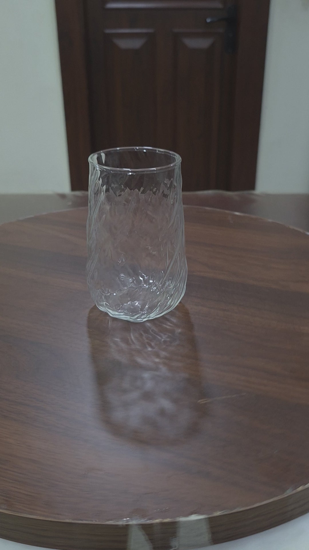 Load video: Tall Swirl Borosilicate Tumbler