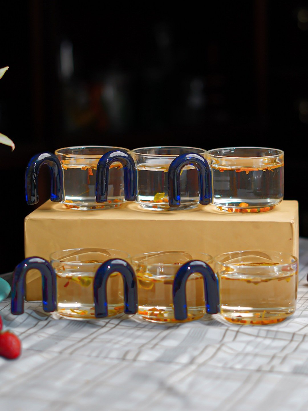 Borosilicate Tea Cups with Arch Handles - Borotechgreen2G - 200A GREENBorotech