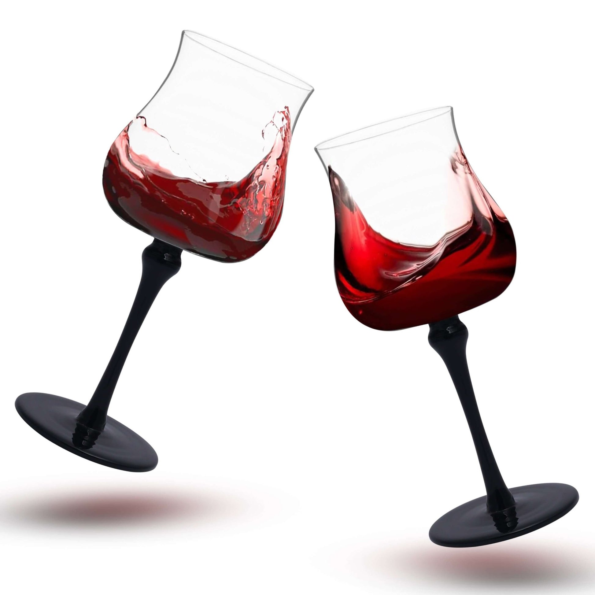 Set of 4 Obsidian Stem Wine Glass Set – Luxe & Timeless - BorotechBorotech