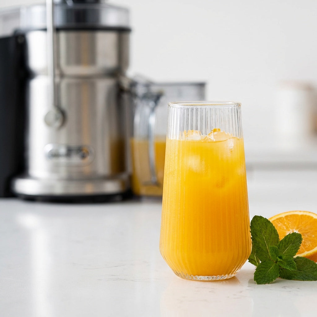 Ribbed Fluted Borosilicate Glass Tumbler