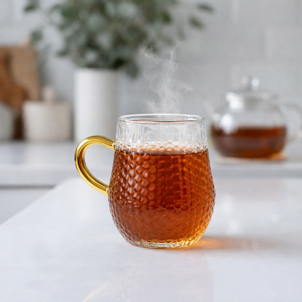 Diamond Barrel Tea Cup set of 6